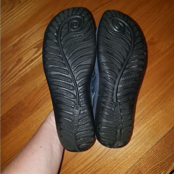 Naot blue leather Maryjane flats - Picture 7 of 8